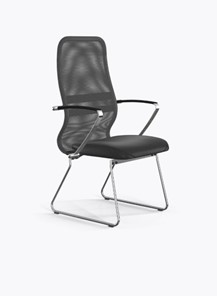 Кресло офисное Ergolife Sit 8 B2-9K - X1+Extra (Св.серый-Черный) в Челябинске