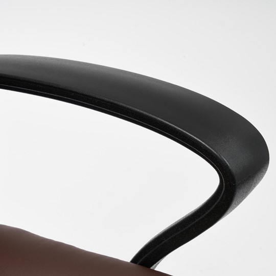 Кресло компьютерное INTER кож/зам/флок/ткань, коричневый, 36-36/6/TW-24 арт.15028 в Челябинске - изображение 9
