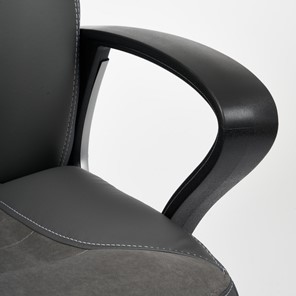 Офисное кресло INTER кож/зам/флок/ткань, серый/металлик, C-36/29/TW-12 арт.15029 в Челябинске - предосмотр 11