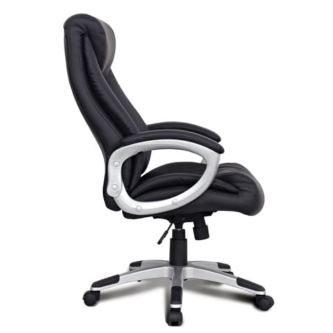 Компьютерное кресло из натуральной кожи BRABIX "Grand EX-500", черное, 530861 в Челябинске - изображение 2