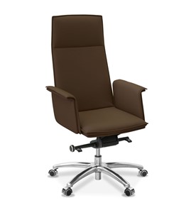 Офисное кресло Лео, экокожа премиум / коричневая CN1116 в Копейске