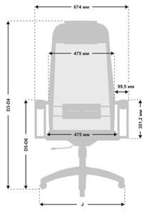 Кресло офисное МЕТТА B 1m 5/K116, Основание 17834 молочный в Челябинске - предосмотр 2