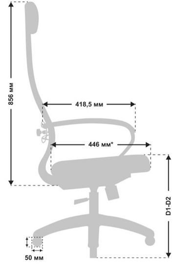Кресло офисное МЕТТА B 1m 6K1/K116, Основание 17834 белый в Челябинске - изображение 3