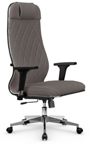 Кресло офисное Мetta L 1m 40M/2D Infinity Easy Clean (MPES) топган, нижняя часть 17834 серый в Магнитогорске
