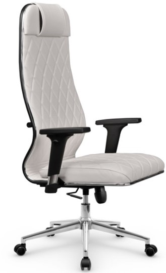 Кресло офисное Мetta L 1m 40M/2D Infinity Easy Clean (MPES) топган OMS, нижняя часть 17853 белый в Челябинске - изображение 1