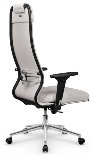 Кресло офисное Мetta L 1m 40M/2D Infinity Easy Clean (MPES) топган OMS, нижняя часть 17853 белый в Челябинске - изображение 3