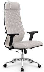 Кресло офисное Мetta L 1m 40M/2D Infinity Easy Clean (MPES) топган OMS, нижняя часть 17853 белый в Магнитогорске