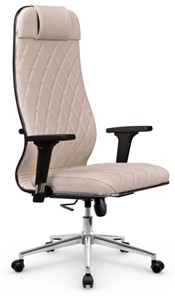 Кресло офисное Мetta L 1m 40M/2D Infinity Easy Clean (MPES) топган OMS, нижняя часть 17853 светло-бежевый в Челябинске