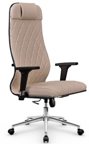 Кресло офисное Мetta L 1m 40M/2D Infinity Easy Clean (MPES) топган OMS, нижняя часть 17853 темно-бежевый в Челябинске