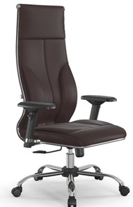 Офисное кресло Мetta L 1m 46/4D Infinity Easy Clean топган, нижняя часть 17833 темно-коричневый в Челябинске - предосмотр