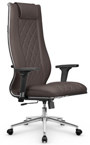 Офисное кресло МЕТТА L 1m 50M/2D Infinity Easy Clean топган, нижняя часть 17852 темно-коричневый в Миассе
