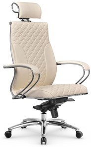 Кресло офисное Metta L 2c 44C/K116 Infinity Easy Clean мультиблок, нижняя часть 17838 молочный в Челябинске - предосмотр