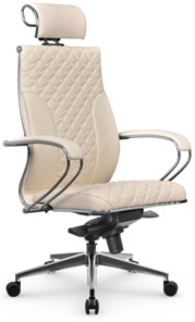 Кресло офисное Metta L 2c 44C/K116 Infinity Easy Clean мультиблок, нижняя часть 17839 молочный в Челябинске - предосмотр