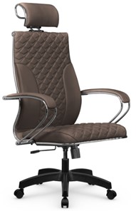 Кресло офисное Metta L 2c 44C/K116 Infinity Easy Clean топган, нижняя часть 17831 светло-коричневый в Челябинске