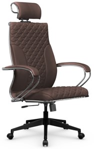 Кресло офисное Metta L 2c 44C/K116 Infinity Easy Clean топган, нижняя часть 17832 темно-коричневый в Челябинске