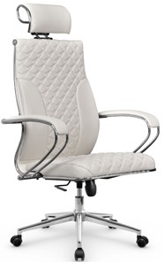 Кресло офисное Metta L 2c 44C/K116 Infinity Easy Clean топган OMS, нижняя часть 17853 белый в Челябинске