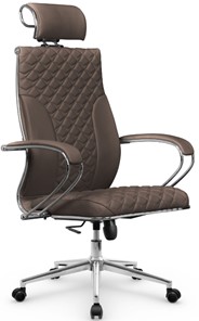 Кресло офисное Metta L 2c 44C/K116 Infinity Easy Clean топган OMS, нижняя часть 17853 светло-коричневый в Челябинске