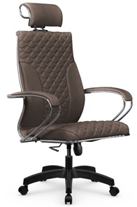 Кресло офисное Metta L 2c 44C/K116 Infinity Easy Clean топган OMS, нижняя часть 17859 светло-коричневый в Челябинске