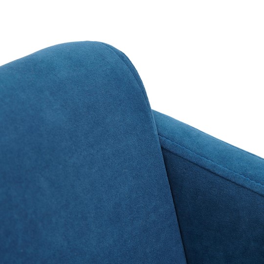 Кресло MILAN хром флок, синий, арт.13948 в Челябинске - изображение 5