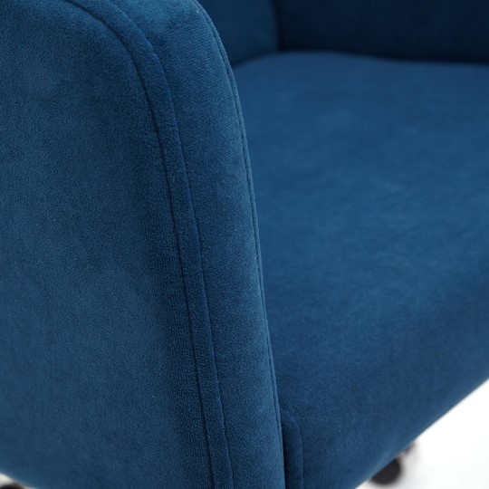 Кресло MILAN хром флок, синий, арт.13948 в Челябинске - изображение 7