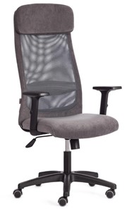 Офисное кресло PROFIT PLT флок/ткань, серый, 29/W-12, арт.20537 в Челябинске