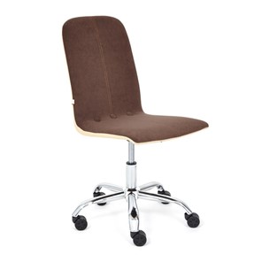 Кресло RIO флок/кож/зам, коричневый/бежевый, арт.14205 в Миассе