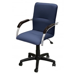 Офисное кресло Самба-лифт СРП-034 Люкс синий/венге в Копейске - предосмотр