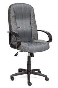 Офисное кресло СН833 ткань/сетка, серая/серая, арт.10327 в Златоусте