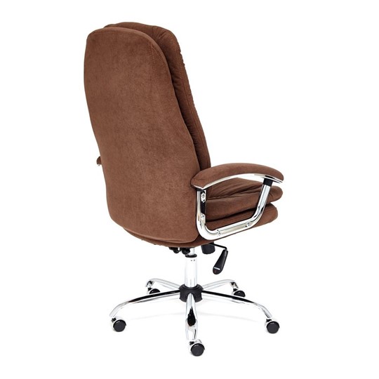 Компьютерное кресло SOFTY LUX флок, коричневый, арт.13595 в Копейске - изображение 3