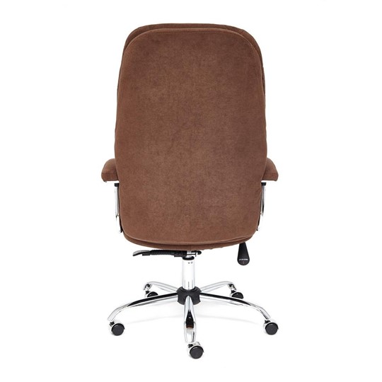 Компьютерное кресло SOFTY LUX флок, коричневый, арт.13595 в Копейске - изображение 4
