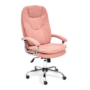 Кресло офисное SOFTY LUX флок, розовый, арт.13952 в Челябинске - предосмотр