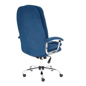 Кресло офисное SOFTY LUX флок, синий, арт.13592 в Челябинске - предосмотр 3