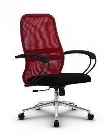 Офисное кресло SU-CK130-8 CH-3 красный/черный в Магнитогорске