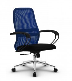 Офисное кресло SU-CK130-8 CH-3 синий/черный в Магнитогорске
