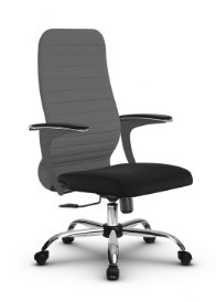 Кресло компьютерное SU-CU160-10 CH серый/черный в Миассе