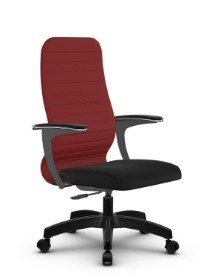 Кресло компьютерное SU-CU160-10P PL красный/черный в Миассе