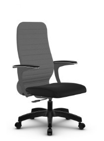 Кресло офисное SU-CU160-10P PL серый/черный в Миассе - предосмотр