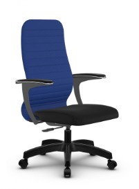 Кресло офисное SU-CU160-10P PL синий/черный в Миассе