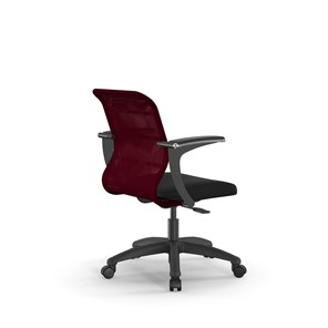 Кресло офисное SU-M-4/подл.160/осн.005 бордовый/черный в Челябинске - предосмотр 1