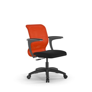 Кресло офисное SU-M-4/подл.160/осн.005 оранжевый/черный в Челябинске