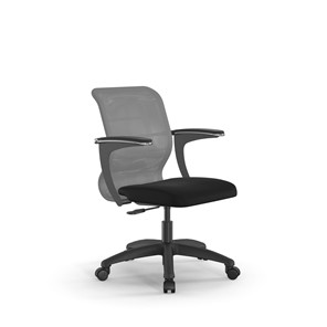 Компьютерное кресло SU-M-4/подл.160/осн.005 светло-серый/черный в Челябинске