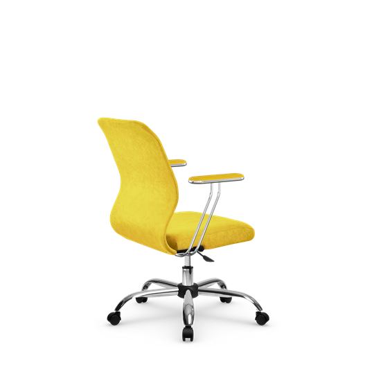 Кресло компьютерное SU-Mr-4/подл.078/осн.006 желтый в Челябинске - изображение 1