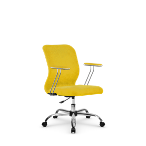 Кресло компьютерное SU-Mr-4/подл.078/осн.006 желтый в Челябинске
