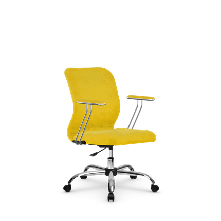 Кресло компьютерное SU-Mr-4/подл.078/осн.006 желтый в Челябинске - изображение