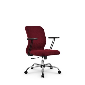 Кресло компьютерное SU-Mr-4/подл.109/осн.003  красный в Магнитогорске