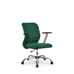 Кресло компьютерное SU-Mr-4/подл.109/осн.006 зеленый в Копейске