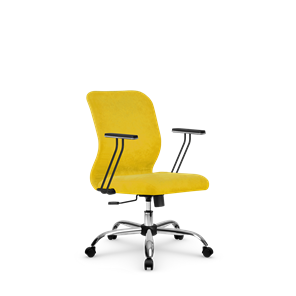 Кресло компьютерное SU-Mr-4/подл.110/осн.003 желтый в Магнитогорске