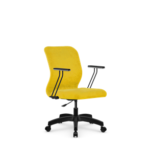 Кресло компьютерное SU-Mr-4/подл.110/осн.005 желтый в Челябинске