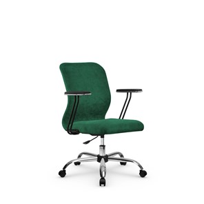 Кресло компьютерное SU-Mr-4/подл.110/осн.006 зеленый в Челябинске