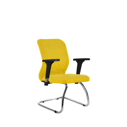Офисное кресло SU-Mr-4/подл.200/осн.007 желтый в Челябинске - изображение